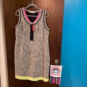 Tahari Woman Black and Pink Dress